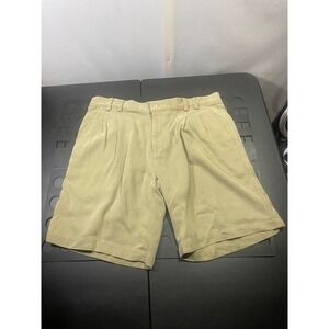 Tori Richard Honolulu Pleated Front Shorts‎ Size 36 Casual Khaki